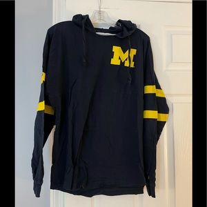University of Michigan Long Sleeved Hoodie
